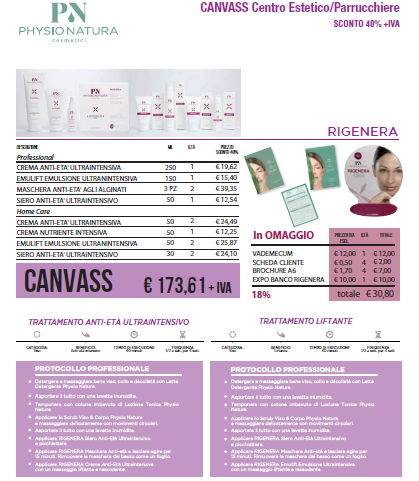 Canvass rigenera